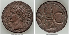 Divus Augustus (27 BC-AD 14). AE as (27mm, 9.63 gm, 6h). VF, scratches. Rome, AD 15-16. DIVVS AVGV-STVS PATER, radiate head of Divus Augustus left; st...