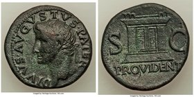 Divus Augustus (27 BC-AD 14). AE dupondius (28mm, 11.10 gm, 6h). XF. Rome, AD 22/3-30. DIVVS AVGVSTVS PATER, radiate head of Augustus left / PROVIDENT...