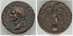 Vespasian (AD 69-79). AE as (26mm, 9.02 gm, 7h). About XF, roughness. Lugdunum, AD 77-78. IMP CAES VESPASIAN AVG COS VIII P P, laureate head of Vespas...