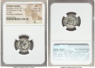 Domitian, as Augustus (AD 81-96). AR denarius (19mm, 3.57 gm, 6h). NGC AU 4/5 - 4/5. Rome, 14 September AD 95-13 September AD 96. IMP CAES DOMIT AVG-G...