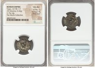 Trajan (AD 98-117). AR denarius (18mm, 3.42 gm, 7h). NGC Choice AU 5/5 - 4/5, Fine Style. Rome, AD 116. IMP CAES NER TRAIAN OPTIM AVG GER DAC PARTHICO...
