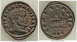 Divus Constantius I (AD 305-306). AE follis (27mm, 8.16 gm, 7h). XF. Lugdunum, AD 306-307. DIVO CONSTANTIO AVG, laureate head of Divus Constantius I r...