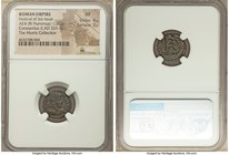 Festival of Isis, 4th century AD. AE4 or BI nummus (16mm, 1.72 gm, 6h). NGC XF 4/5 - 3/5. Rome, under Constantius II as Augustus, AD 337-361. D N CONS...