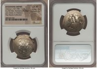 Alexius I Comnenus (AD 1081-1118). EL/AR histamenon nomisma (28mm, 4.28 gm, 5h). NGC Choice XF 4/5 - 3/5. Constantinople, pre-reform coinage, AD 1081-...