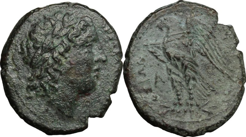 Sicily. Syracuse. Hiketas (287-278 BC). AE 25 mm. D/ Laureate head of Zeus Hella...