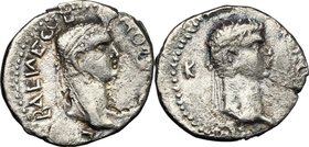 Nero (54-68) with Polemo II, king of Pontos (38-64). AR Drachm, 57-58 AD. D/ BACIΛEωC ΠOΛE[MωNO]-C. Diademed head of Polemo right. R/ Laureate head of...