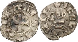 Chiarenza. Matilda di Hainaut (1316-1318). Denaro tornese. Cf. Schl. tav. XII, 24. Malloy 40. MI. g. 0.81 mm. 20.70 qBB.