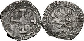 Cipro. Giacomo II (1460-1473). Sesino. Schl. tav. VII, 24. Malloy 163/167. AE. g. 1.87 mm. 19.00 qBB.