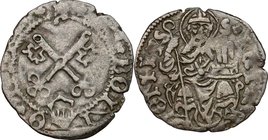 Bologna. Anonime dei Bentivoglio (1446-1506). Quattrino con armetta Bentivoglio. CNI 63. M. 7/13. Berm. 295. MI. g. 0.68 mm. 16.00 R. BB+.