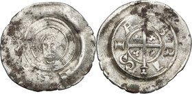Brescia. Comune, a nome di Federico I (1186-1250). Denaro scodellato. CNI 37. MIR 110. MI. g. 0.49 mm. 17.00 RR. qBB.