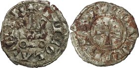 Campobasso. Nicola di Monforte (1461-1463). Denaro tornese. CNI 1/45. MIR 368/373. MI. g. 1.13 mm. 18.00 R. MB+/qBB.