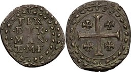 Casale. Ferdinando Gonzaga (1612-1626). Grosso. CNI 74/80. MIR 338. AE. g. 2.05 mm. 20.00 Bel BB.