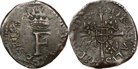 Castiglione delle Stiviere. Francesco Gonzaga (1593-1616). Sesino. CNI 39/60. MIR 200/1. AE. g. 1.50 mm. 15.50 NC. BB.