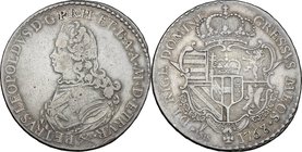 Firenze. Pietro Leopoldo di Lorena (1765-1790). Francescone 1768. CNI 14. MIR 375/2. Gal. XIV, 3/5; 7. AG. g. 27.03 mm. 42.50 RR. qBB/BB.