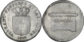 Firenze. Ludovico I di Borbone (1801-1803). 10 quattrini 1802. CNI 7. MIR 416/2. Gal III, p. 8. MI. g. 2.15 mm. 20.70 RR. qBB.