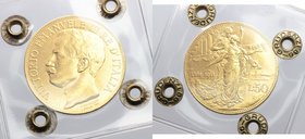 Regno di Italia. Vittorio Emanuele III (1900-1943). 50 lire 1911. Pag. 656. Mont. 34. AU. R. SPL. Perizia Gaudenzi (SPL).