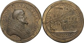 Gregorio XV (1621-1623), Alessandro Ludovisi. Medaglia A. III, per la canonizzazione dei cinque santi: Ignazio di Loyola, Francesco Saverio, Filippo N...