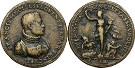 Firenze. Francesco I de' Medici (1541 - 1587). Medaglia 1564. D/ FRANCIS MEDICES FLOREN ET SENAR PRINCEPS. Busto a destra. R/ DII NOSTRA INCOEPTA SECV...