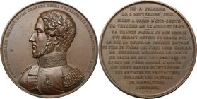 Roma. Ferdinando Filippo d'Orléans (1810-1842). Medaglia 1842. D/ FERDINAND PHILIPPE LOUIS CHARLES HENRI D'ORLEANS DUC D'ORLEANS PRINCE ROYAL. Busto a...