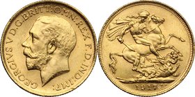 Australia. George V (1910-1936). Sovereign 1917, Sidey mint. Fr. 38. AV. mm. 22.00 Good VF.