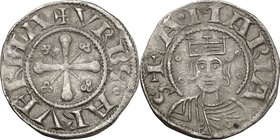 France. Anonymous Episcopal issues (1030-1120). Denier, Diocese of Clermont. PdA. 2253. AR. g. 0.97 mm. 19.00 Good VF.