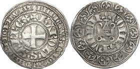 France. Charles I d’Anjou (1247-1285). Gros tournois. Duplessy 1627. AR. g. 4.07 mm. 26.00 R. VF.
