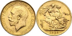 South Africa. George V (1910-1936). Sovereign 1925, Pretoria mint. Fr. 5. AV. mm. 22.00 VF.