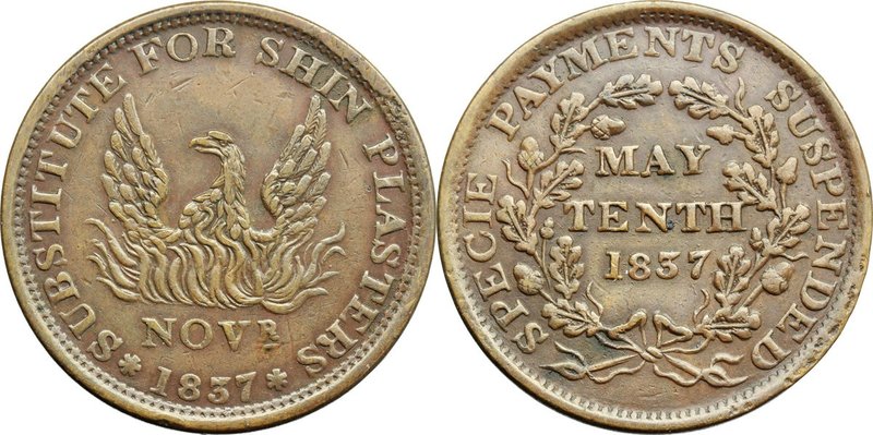 USA. Token 1837. AE. mm. 28.00 R. Good VF. This token is historically interestin...