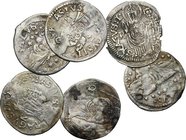 Monete e medaglie di zecche italiane. Ragusa. Repubblica (1358-1808). Lotto di 6 grossetti di varie date e tipologie. AG.