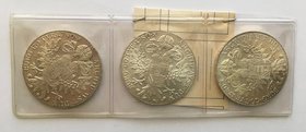 Monete e medaglie del mondo. Austria. Maria Teresa (1740-1780). Lotto di 3 talleri 1780. AG. FDC.