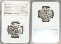 MACEDONIAN KINGDOM. Alexander III the Great (336-323 BC). AR tetradrachm (26mm, 5h). NGC Choice XF. Early posthumous issue of Tyre, dated Regnal Year ...