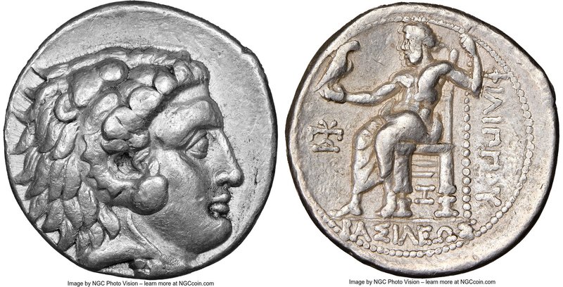 MACEDONIAN KINGDOM. Philip III Arrhidaeus (323-317 BC). AR tetradrachm (27mm, 17...