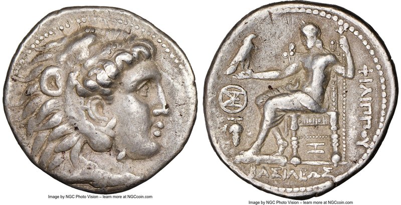 MACEDONIAN KINGDOM. Philip III Arrhidaeus (323-317 BC). AR tetradrachm (28mm, 17...