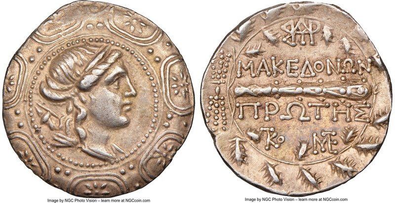 MACEDON UNDER ROME. First Meris. Ca. 167-148 BC. AR tetradrachm (30mm, 16.86 gm,...
