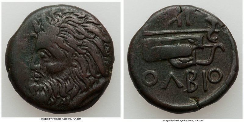 SCYTHIA. Olbia. Ca. 310-280 BC. AE (23mm, 10.47 gm, 6h). Choice Fine, smoothed. ...