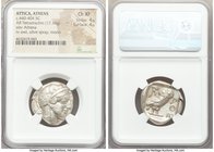 ATTICA. Athens. Ca. 440-404 BC. AR tetradrachm (24mm, 17.16 gm, 1h). NGC Choice XF 4/5 - 4/5. Mid-mass coinage issue. Head of Athena right, wearing cr...