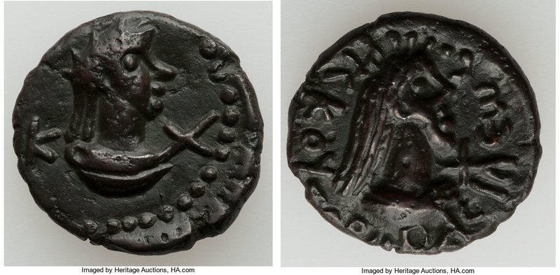 BOSPORAN KINGDOM. Rhescuporis V (AD 314-343) AE (19mm, 4.98 gm, 10h). XF, lt. sm...