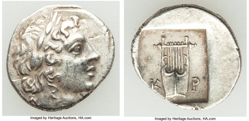 LYCIAN LEAGUE. Cragus. Ca. 1st century BC. AR hemidrachm (15mm, 1.90 gm, 12h). V...