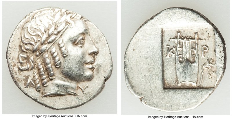 LYCIAN LEAGUE. Cragus. Ca. 1st century BC. AR hemidrachm (16mm, 1.92 gm, 12h). X...