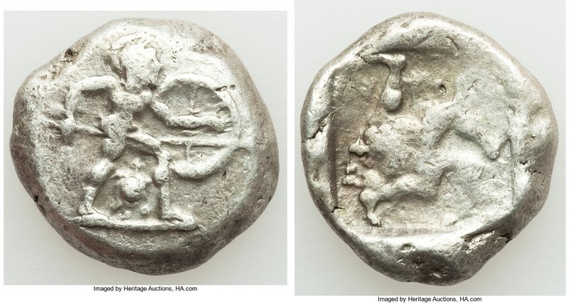 PAMPHYLIA. Aspendus. Ca. mid-5th century BC. AR stater (21mm, 10.97 gm, 9h). VF....