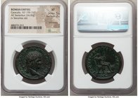 Caracalla, as Augustus (AD 198-217). AE sestertius (31mm, 24.00 gm, 12h). NGC XF 5/5 - 2/5, smoothing. Rome, AD 214-217. M AVREL ANTONINVS PIVS AVG BR...