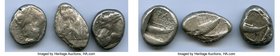 ANCIENT LOTS. Greek. Lycia. Phaselis. Ca. 500-440 BC. Lot of three (3) AR staters. Fine-About VF. Includes: (3) Prow of galley left in the form of a f...