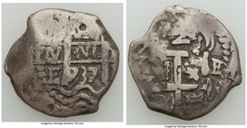 Philip IV Cob 2 Reales 1637 P-E Fine, Potosi mint, Cal-Unl. 22.7mm. 6.64gm. 

HID09801242017