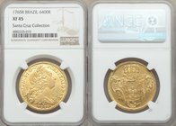 Jose I gold 6400 Reis 1765-R XF45 NGC, Rio de Janeiro mint, KM172.2. Choice and lustrous for grade. Ex. Santa Cruz Collection

HID09801242017