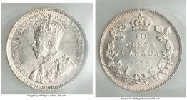 George V 10 Cents 1930 MS63 ICCS, Ottawa mint, KM23a. 

HID09801242017