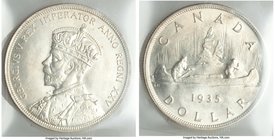 George V Dollar 1935 MS65 ICCS, Royal Canadian Mint, KM30. 

HID09801242017