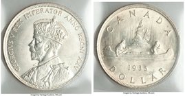 George V Dollar 1935 MS64 ICCS, Royal Canadian Mint, KM30. 

HID09801242017