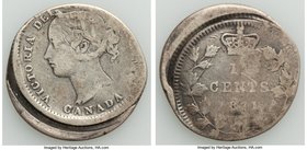 Pair of Assorted Mint Errors, 1) Elizabeth II Mint Error - Double-Struck Edge Strike 2nd Strike Cent 1964 - AU55 PCGS, KM49 2) Victoria Mint Error - S...