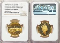 Elizabeth II gold Proof 200 Dollars 2003 PR69 Ultra Cameo NGC, Royal Canadian Mint mint, KM488. Fitzgerald's "Houses" Issue. 

HID09801242017
