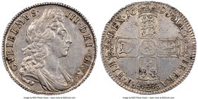 William III 1/2 Crown 1698 AU Details (Cleaned) NGC, KM492.2, S-3494. First bust DECIMO edge. 

HID09801242017